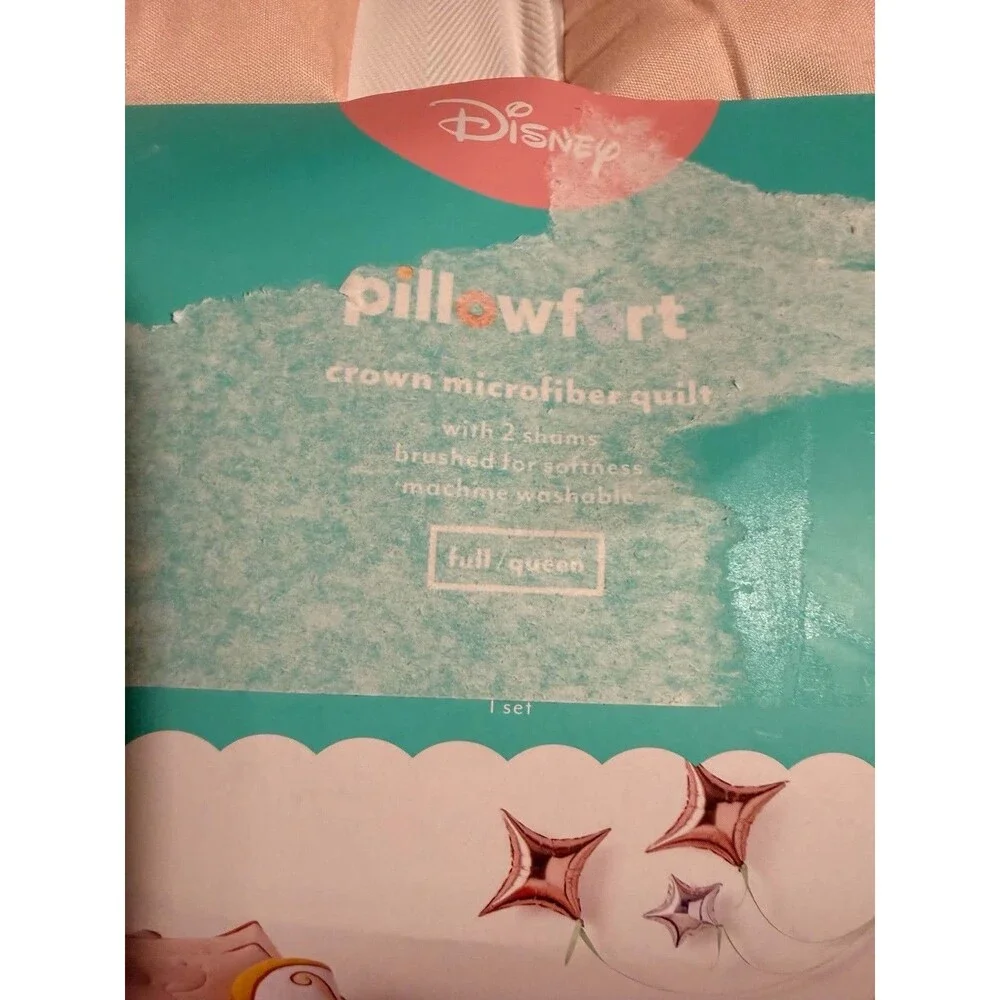 Disney Princess Kids Quilt Full Queen Pillowfort Character Bedding New